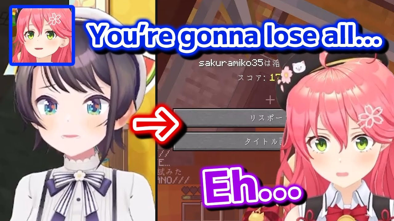 Miko loses all of the items after frightening Subaru 