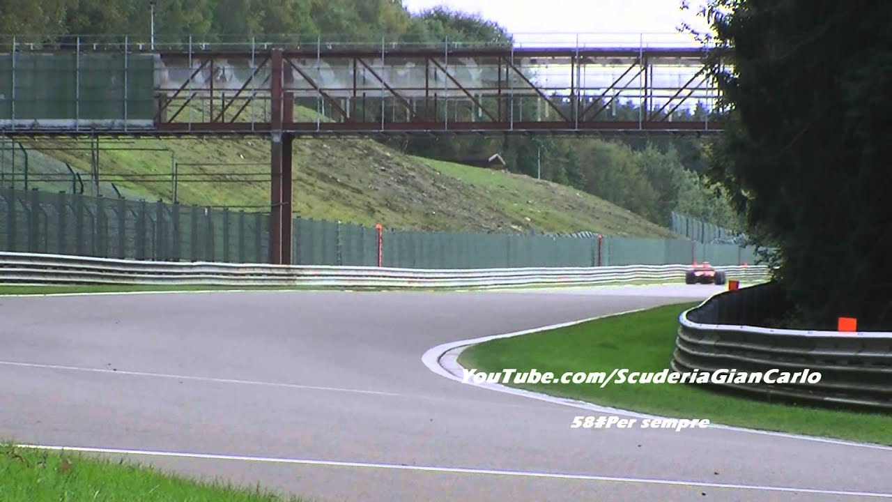 F1 Ferrari's extreme top speed sound at Spa, V12,V10 and V8!!! 1080P*HD