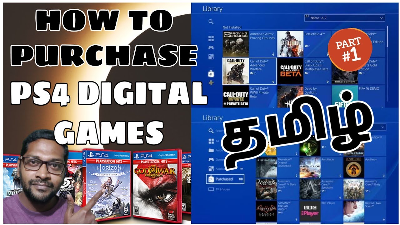 HOW TO PURCHASE PS4 DIGITAL GAMES TAMIL தமிழ் PART 1