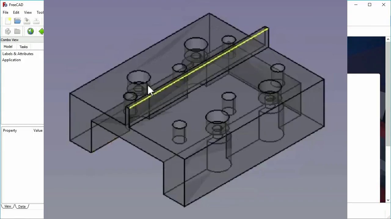 FreeCAD 0.17 Tutorial on:   Shapebinder, Datum Geometry, Named References, Master Sketch
