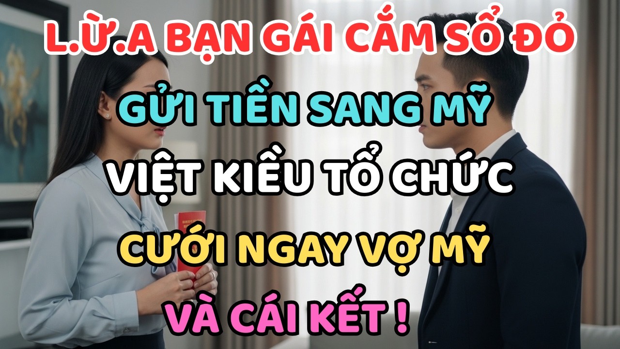 Đau lòng: L.Ừ.A BẠN GÁI CẮM SỔ ĐỎ GỬI TIỀN SANG MỸ, Việt Kiều TỔ CHỨC CƯỚI NGAY VỢ MỸ VÀ CÁI KẾT !