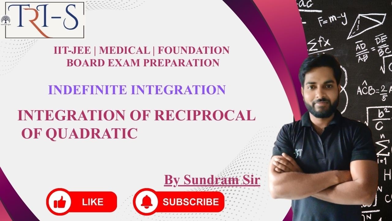 Integration of reciprocal of quadratic (Integration) | Class-12th | IIT-JEE | By Sundram Sir