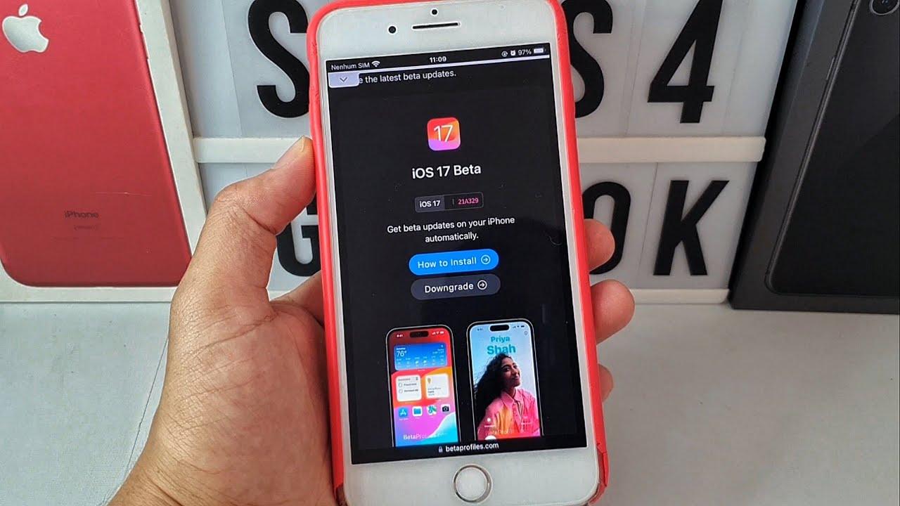 IOS 17 NO IPHONE 8 PLUS? DA CERTO? TENTEI INSTALAR E OLHA NO QUE DEU!