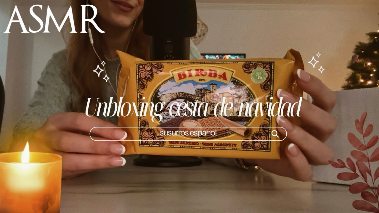 ASMR | unboxing cesta de navidad 2025 ⋆꙳•❅*🎄*❆•꙳⋆
