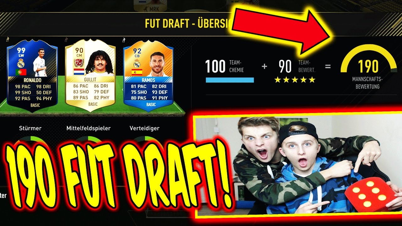 OMG! KLEINER BRUDER baut KRANKES 190 FUT DRAFT!! ⚽😝⛔️ - FIFA 17 ULTIMATE TEAM (DEUTSCH)