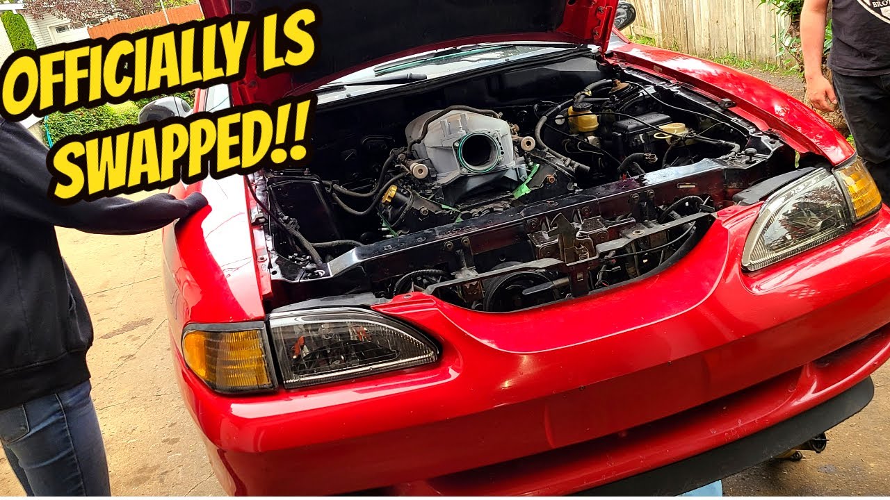 ОБМЕН НАЧИНАЕТСЯ! Замена Ford Mustang LS, часть 1 (двигатель и коробка передач установлены)