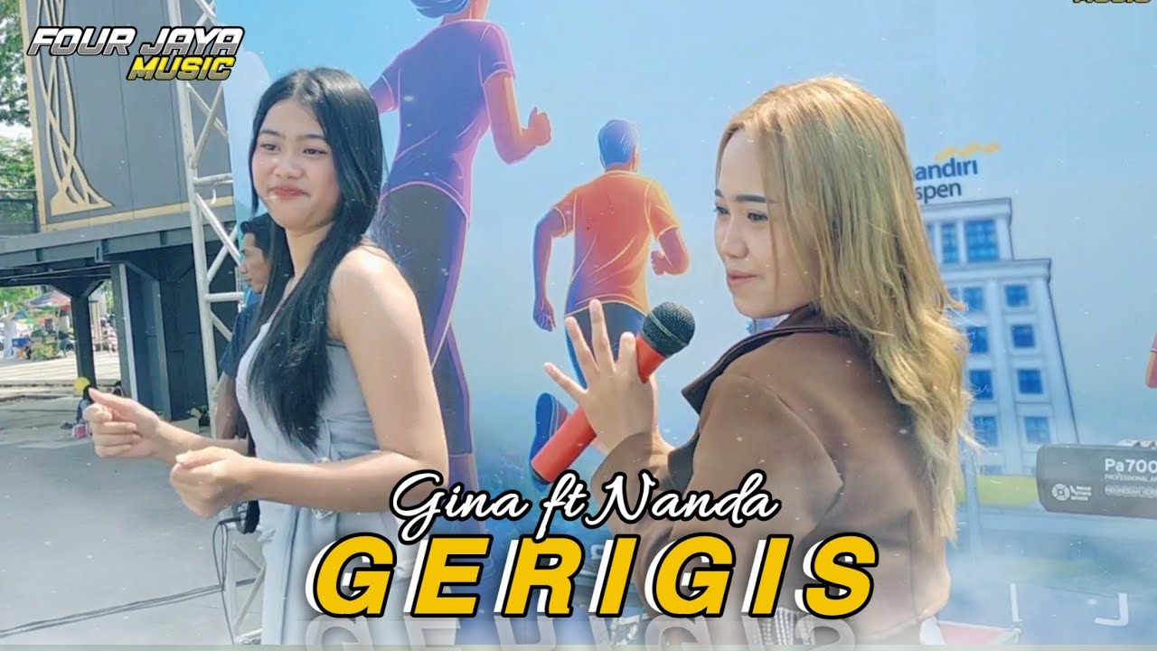 GERIGIS - Gina ft Nanda | Four Jaya Music Live in Alun Alun Jember 