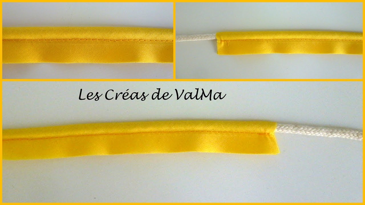 Comment fabriquer son passepoil / Passepoil personnalisé - Tuto couture ValMa Créas