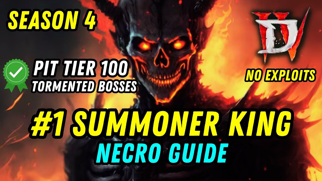 D4 Season 4 NEW BEST Endgame Necro KING Build