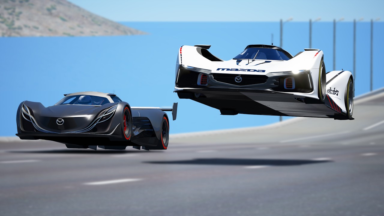 1,000KMH!!! Mazda Vision GT vs Mazda Furai | DRAG & TRACK RACE