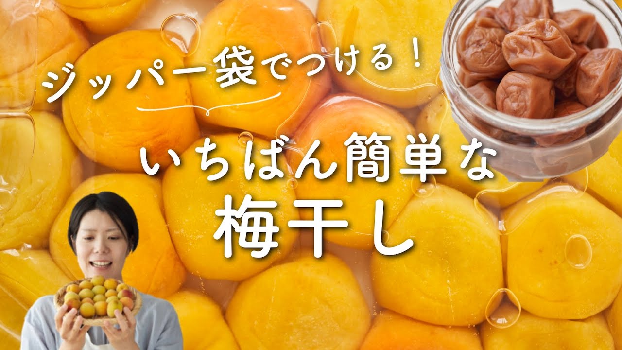 【一番簡単な作り方！】梅干しの作り方(白干し梅)
