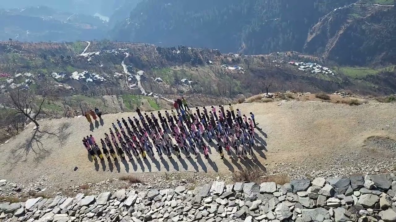 Beautiful School prayer in The School of himachal, India. #himachal #school #incredibleindia 