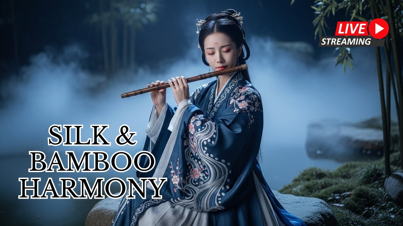Calming Bamboo Flute LIVE 🌿 Peaceful Instrumental for Relax & Focus 舒缓竹笛直播｜放松与专注