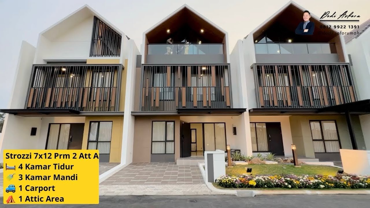Strozzi 7x12 Prm 2 Att A - Summarecon Serpong | 🛏️ 4 KT | 🚿 3 KM | 🚙 1 Carport | ⛺️ 1 Attic Area