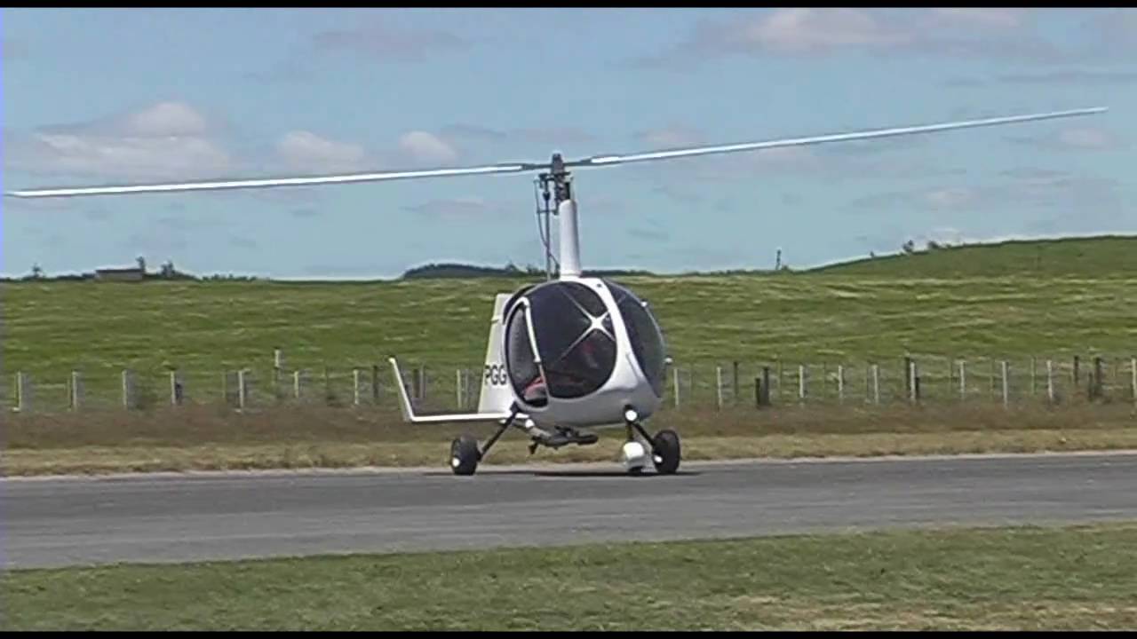 The test flight of a new UFO autogyro variant at Tokoroa Airfield