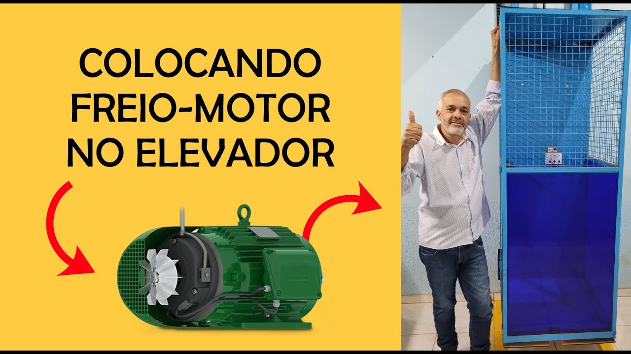 COLOCANDO FREIO EM MOTOR TRIFÁSICO PARA ELEVADOR