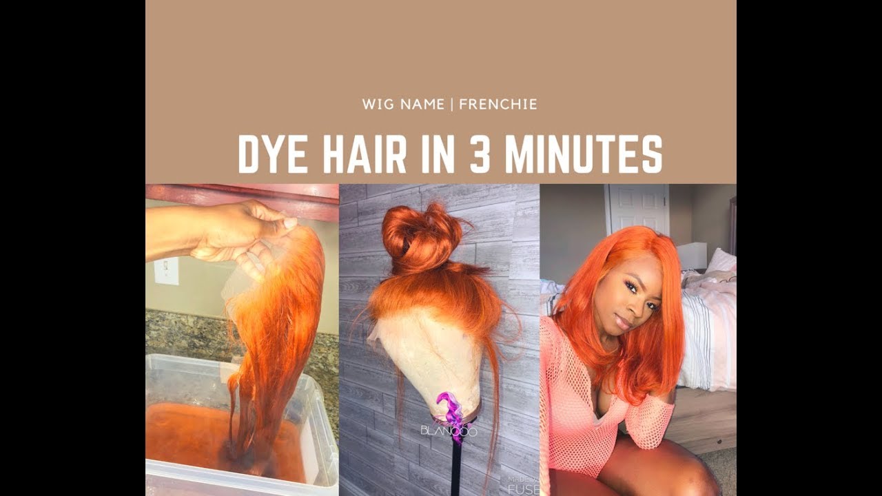 Color Hair Orange IN 3 Minutes EASY FAST WATERCOLOR METHOD