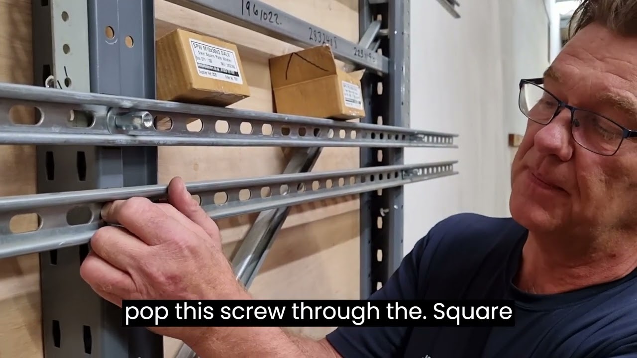 Square plate washer & thin wall studding connector installation in strut channel - Orbital Fasteners