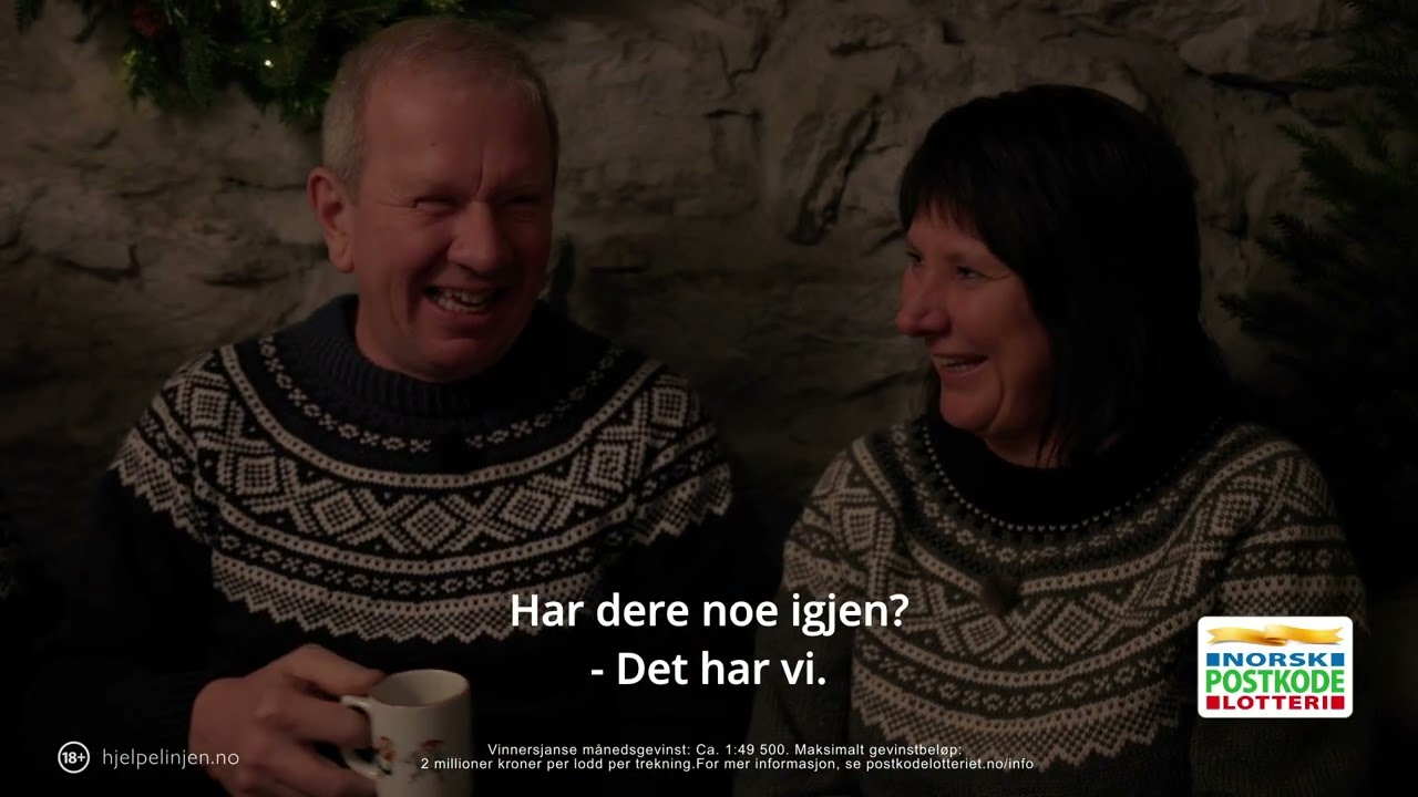 God jul fra Postkodelotteriet