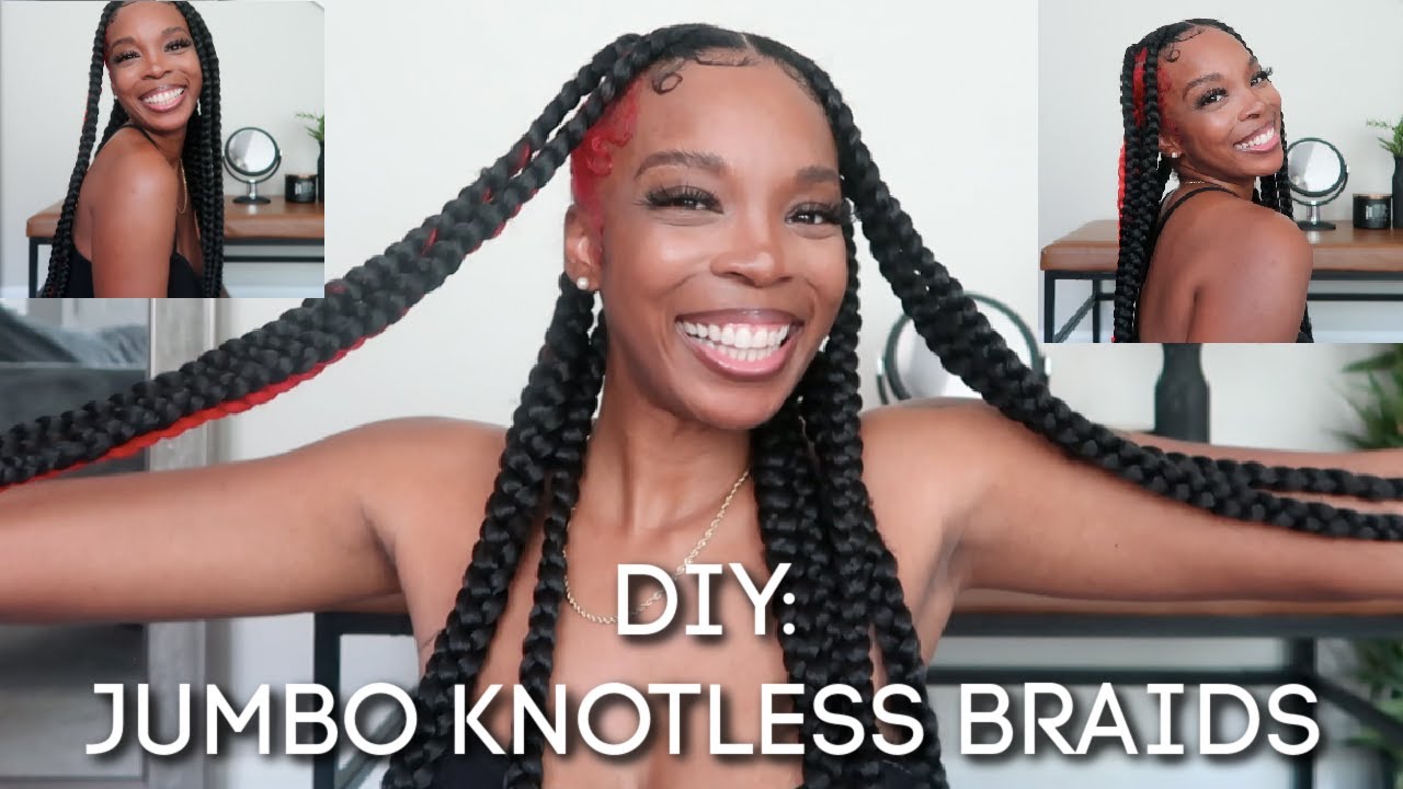 HOW TO: DIY LONG JUMBO KNOTLESS BRAIDS (no rubber band) | callme_Trice