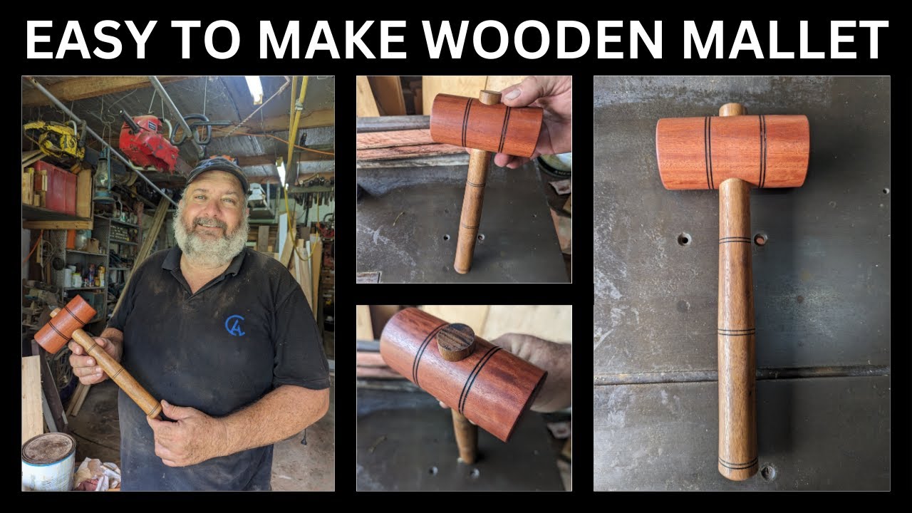 Easy to make turned wooden Mallett