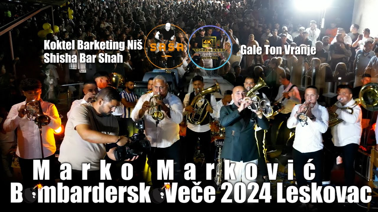 MARKO MARKOVIC BOMBARDERSKO VECE ©2024 LESKOVAC LIVE PART1 ♫█▬█ █ ▀█▀♫ STUDIO BEKO 4K LESKOVAC