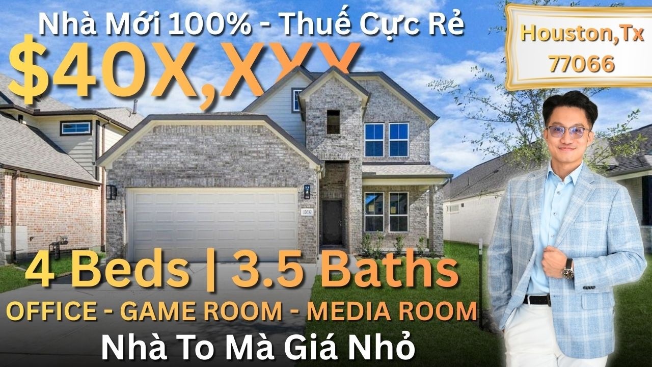 #11 Nhà Mới Tại Northwest Houston Giảm Giá Cực Mạnh- Thuế Rẻ- Gần 3 Chợ Việt Nam-Gần Nhiều Đường Lớn
