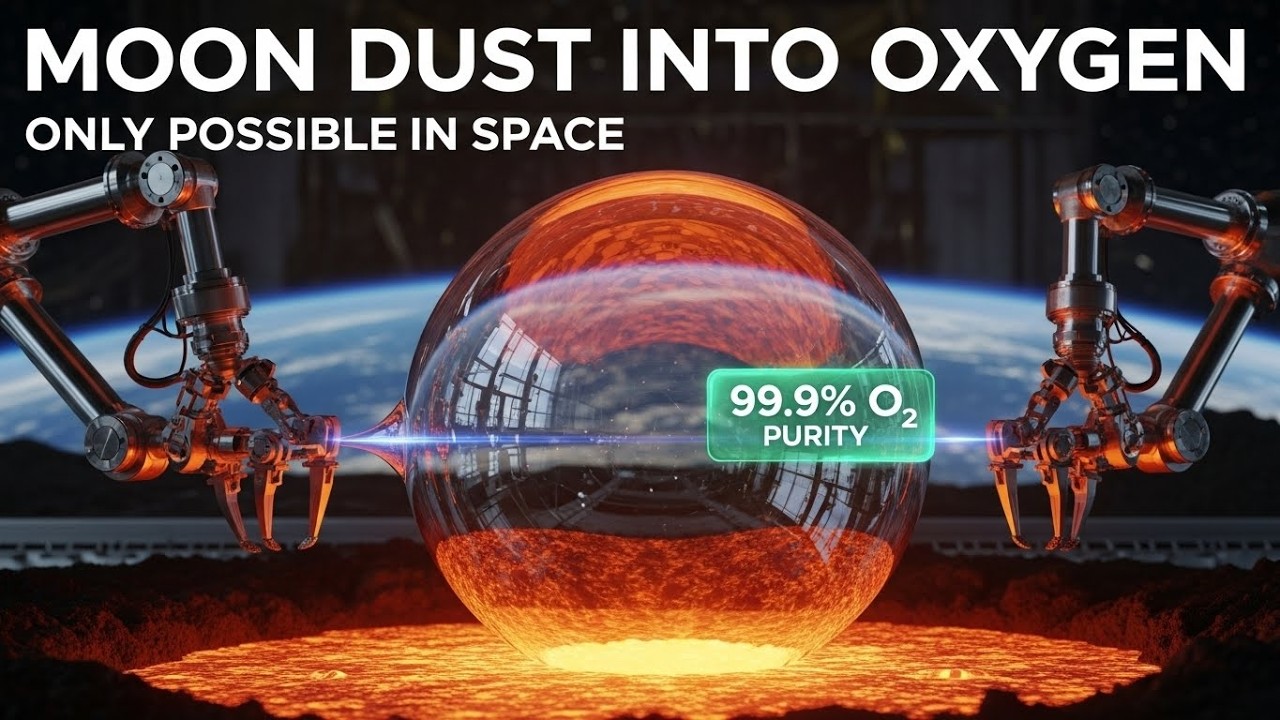 Inside the Lunar Plant Turning Moon Soil into Oxygen with Low-Gravity Electrolysis #space