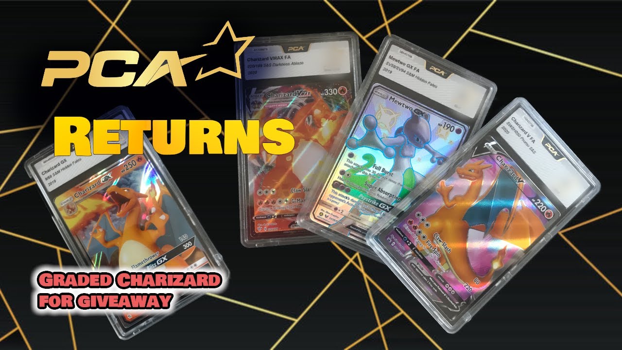 Pca Grading first submission is back (graded charizard giveaway) #pcagrading