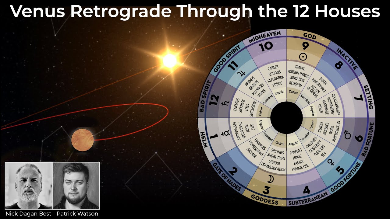 Venus Retrograde Through the 12 Houses