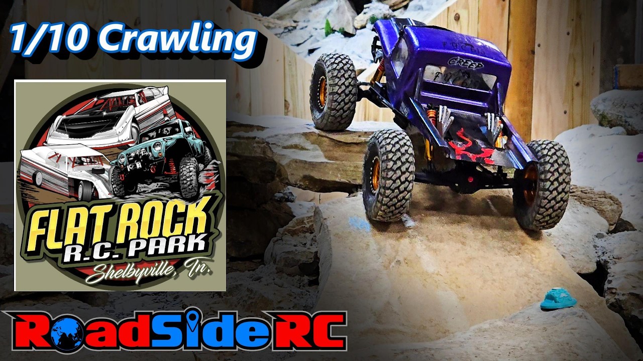 1/10 Scale RC Crawling at Flat Rock RC Park!