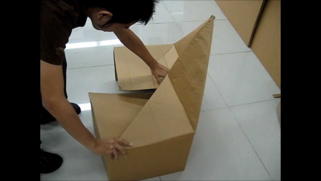 FLUGEL Folding cardboard chair.wmv