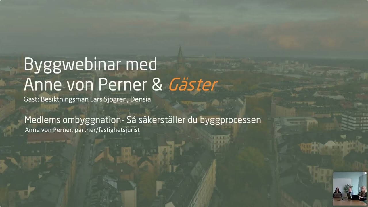 Medlems ombyggnation: så säkerställer du byggprocessen