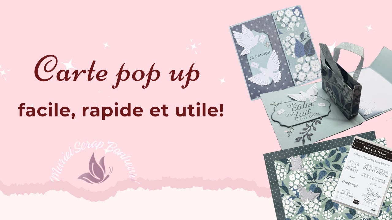 🎬 Carte Pop-Up Sac Cadeau 🎁 – Une idée chic et facile !