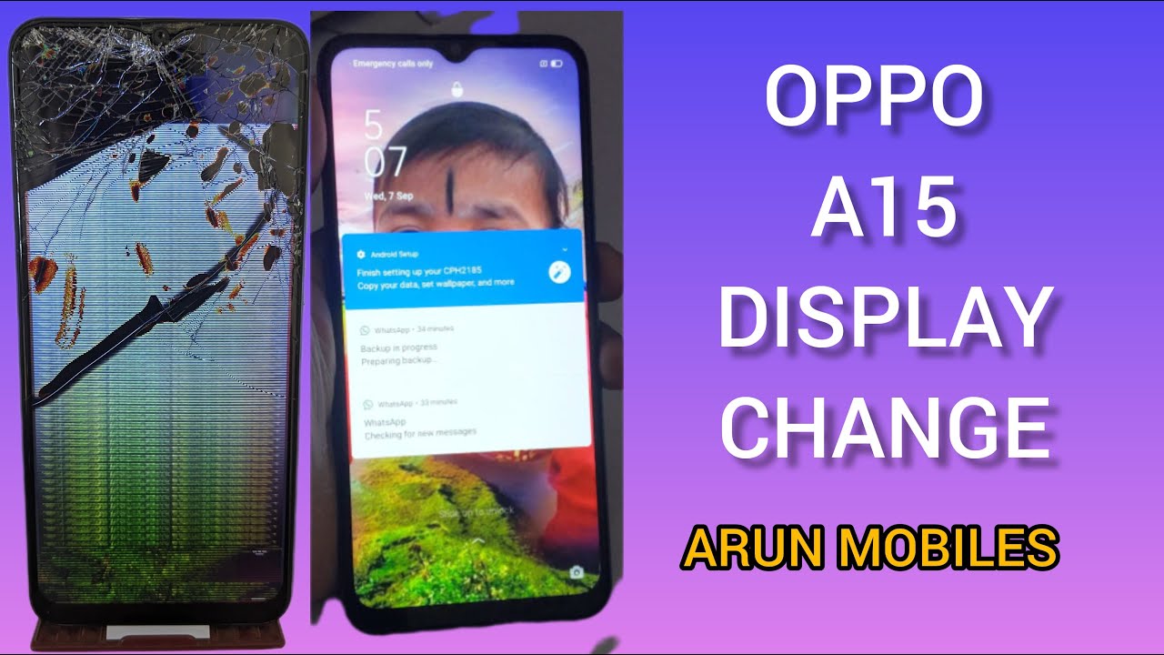 OPPO A15 DISPLAY CHANGE | ARUN MOBILES KOVILPATTI | MOBILE SERVICE IN TAMIL | DISASSEMBLE