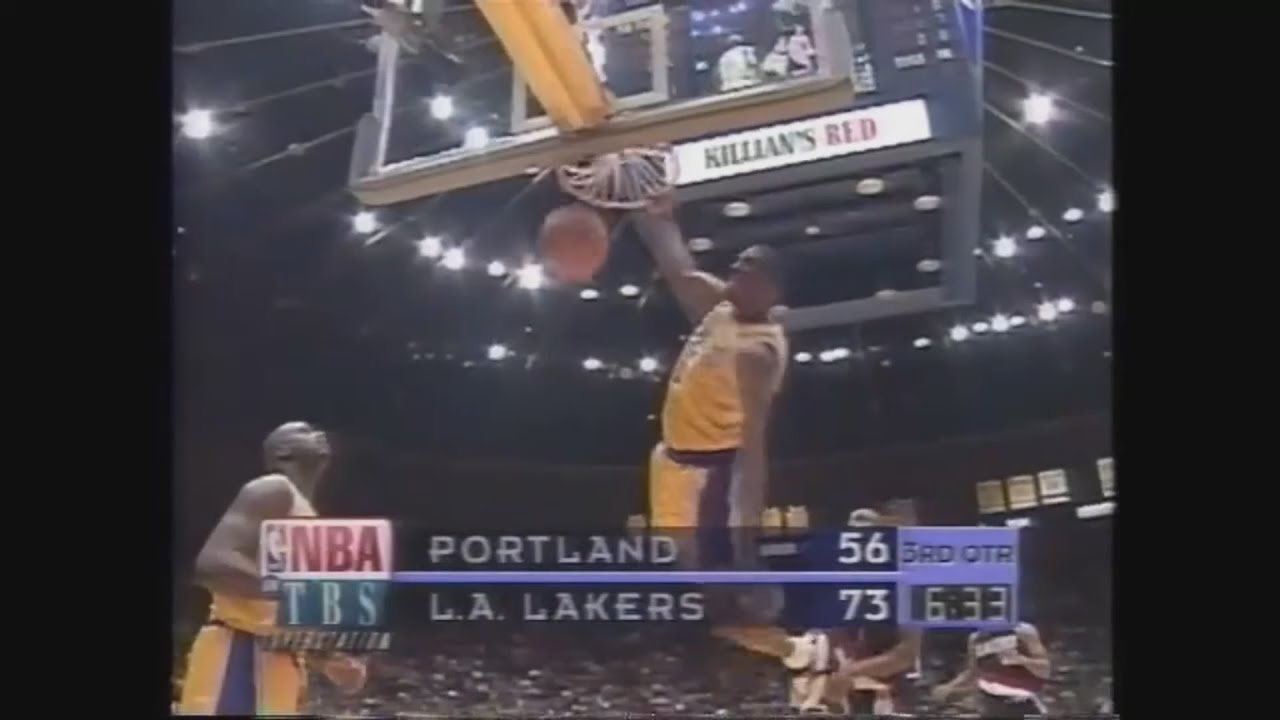 Eddie Jones 28 Points Vs. Trail Blazers, 1997-98.