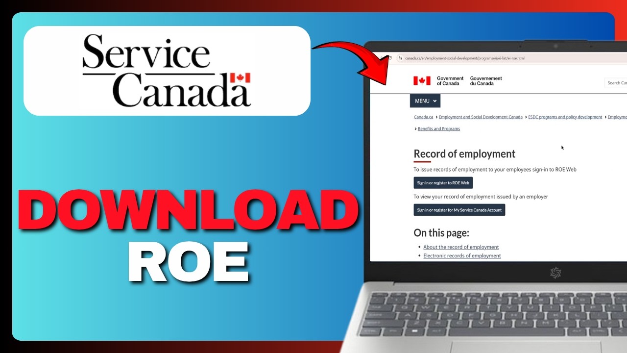 How To Download ROE From Service Canada Account (Full Guide) 2026!