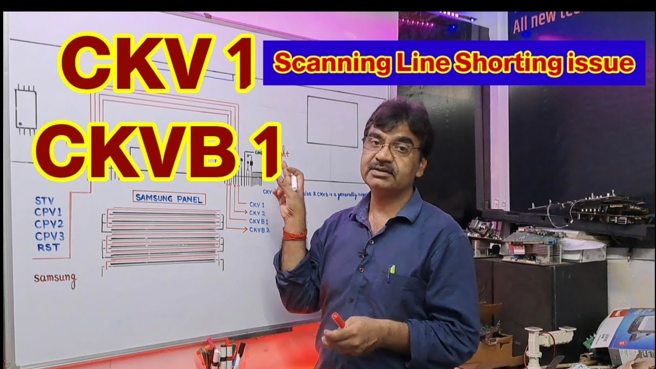 How to Check CKV Line Shorting Problem No Generate VGL VGH AVDD VCOM with Schematic Diagram