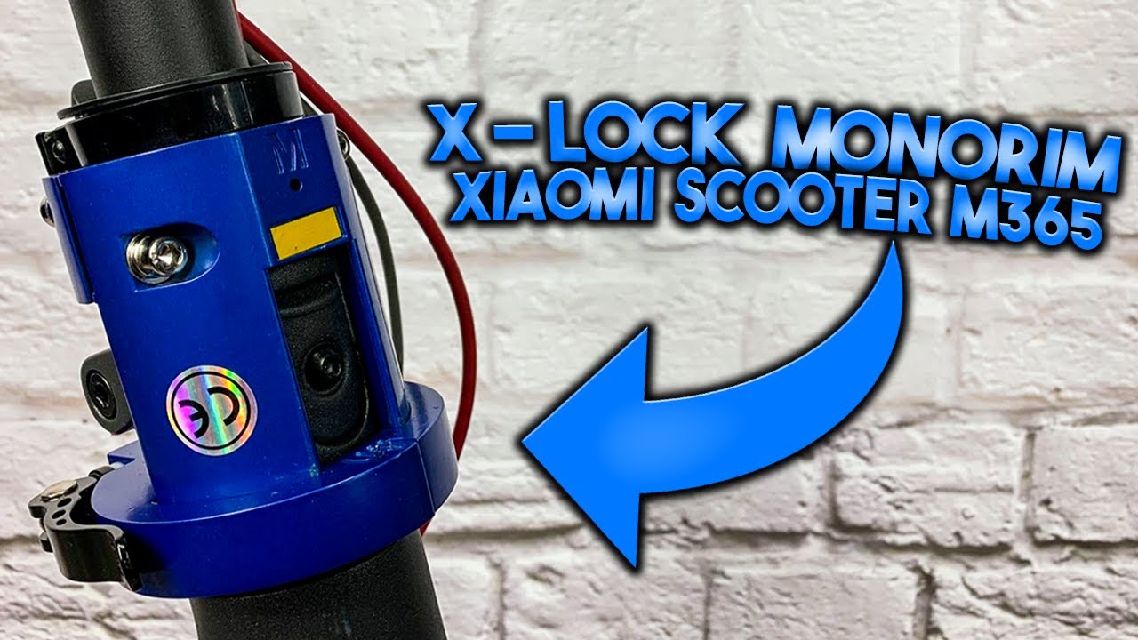 X-LOCK MONORIM Blokada Hulajnoga Xiaomi Electric Scooter M365 Montaż installation LOCK BLOCK TUNING