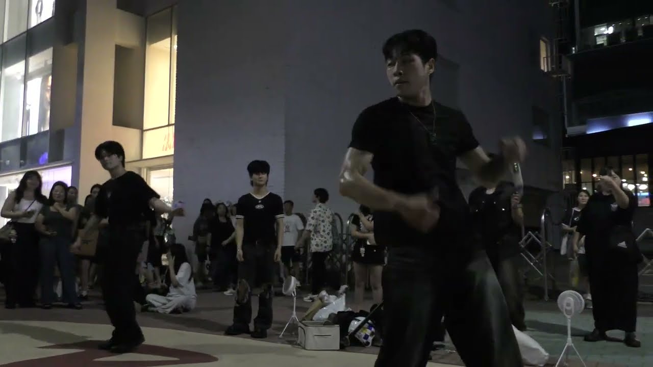 250807 kpop cover dance team ONE OF - Gentleman (PSY) Hongdae busking