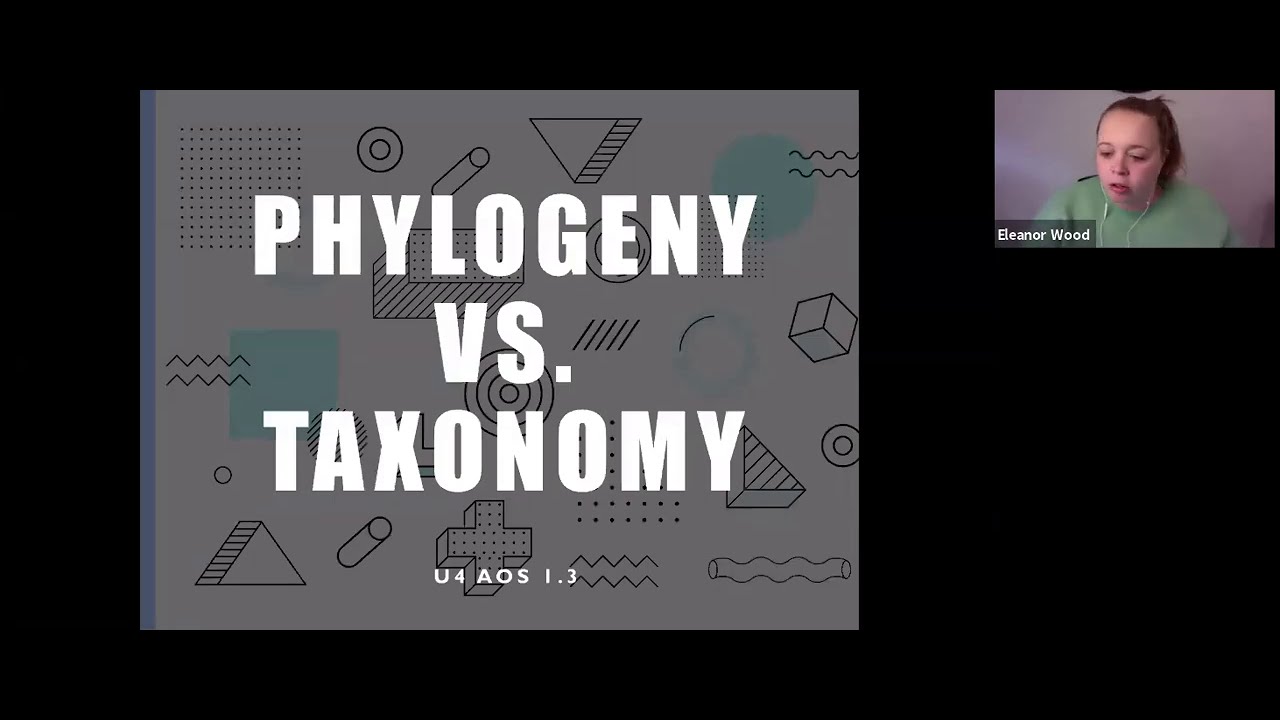 4.1.3b Phylogeny vs  Taxonomy