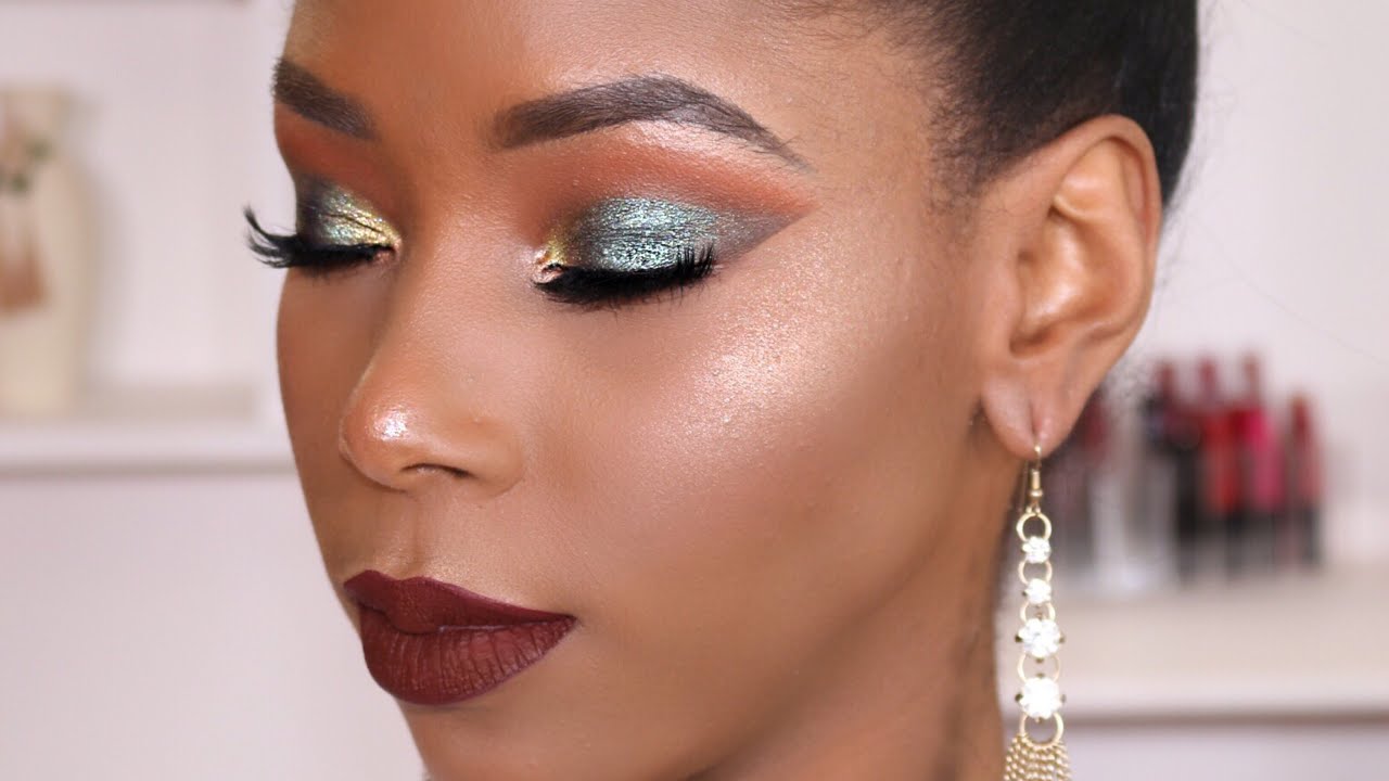 MAQUILLAJE DE NOCHE | MAQUILLAJE PARA PIEL MORENA, OSCURA, NEGRA | Mary Pulido