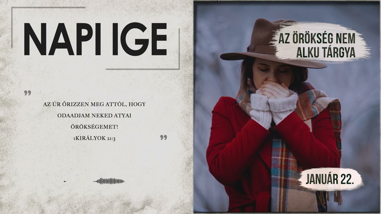 Napi IGE | Az örökség nem alku tárgya | 2026.01.22
