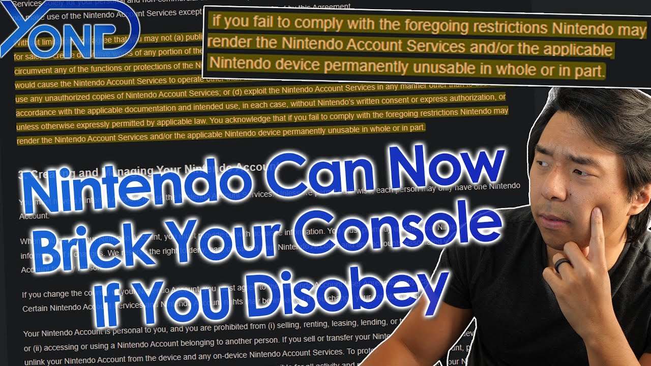 Nintendo Updates EULA To Allow Them To Brick Your Consoles If You Disobey Their Rules