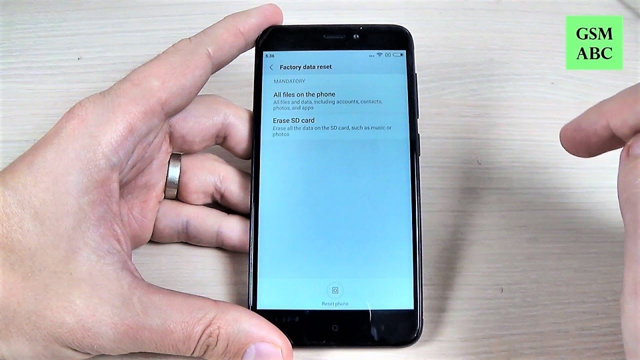 FACTORY DATA RESET Xiaomi Redmi 4, 4X