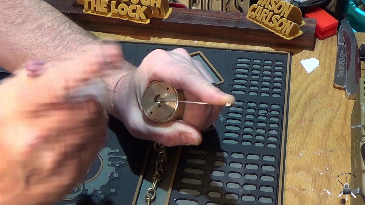 (106)  Beautiful American Round Solid Body Flag Lock #StockLockSunday