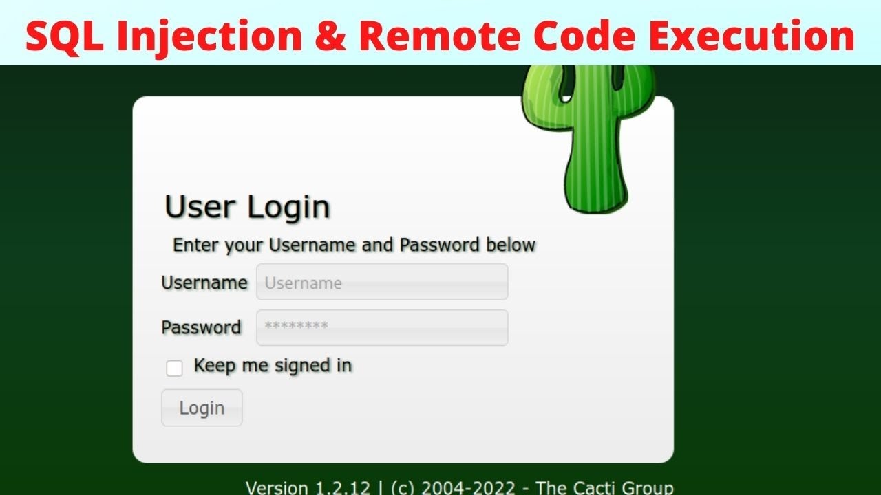 SQL Injection and Remote Code Execution || Cacti Pentesting  || Burpsuite Monitors All Requests