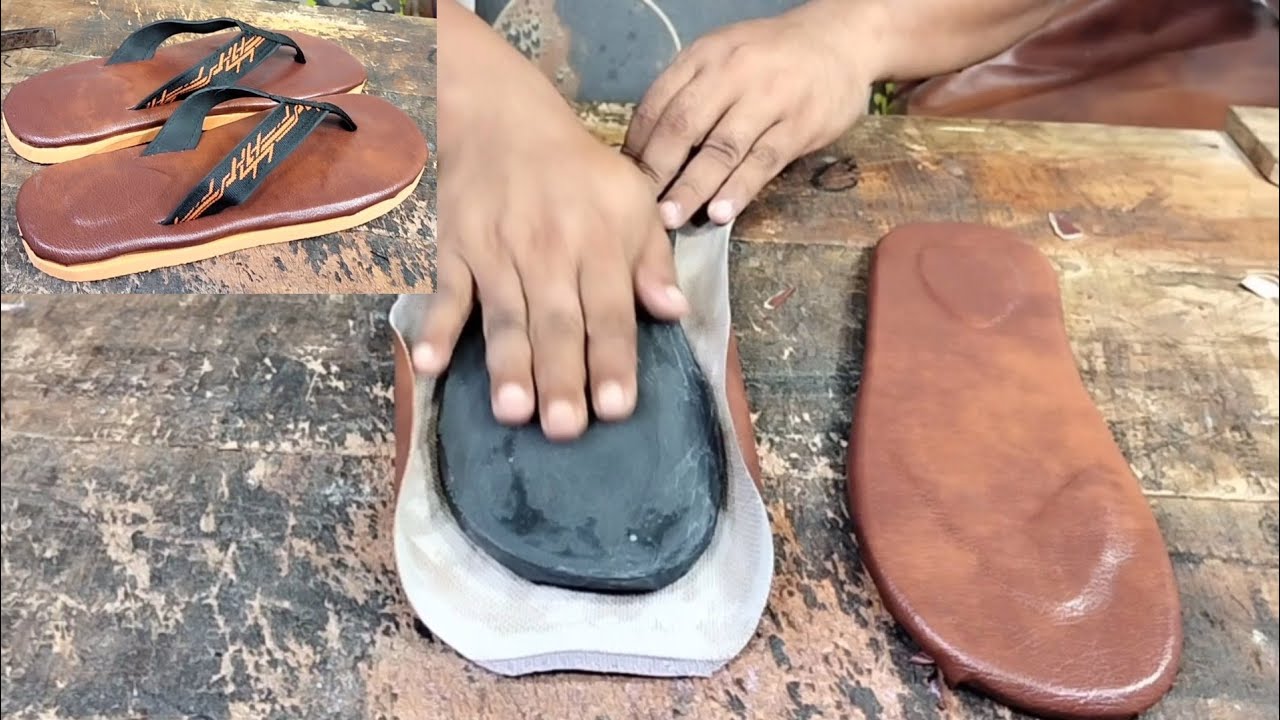 Membuat sandal spon sendiri