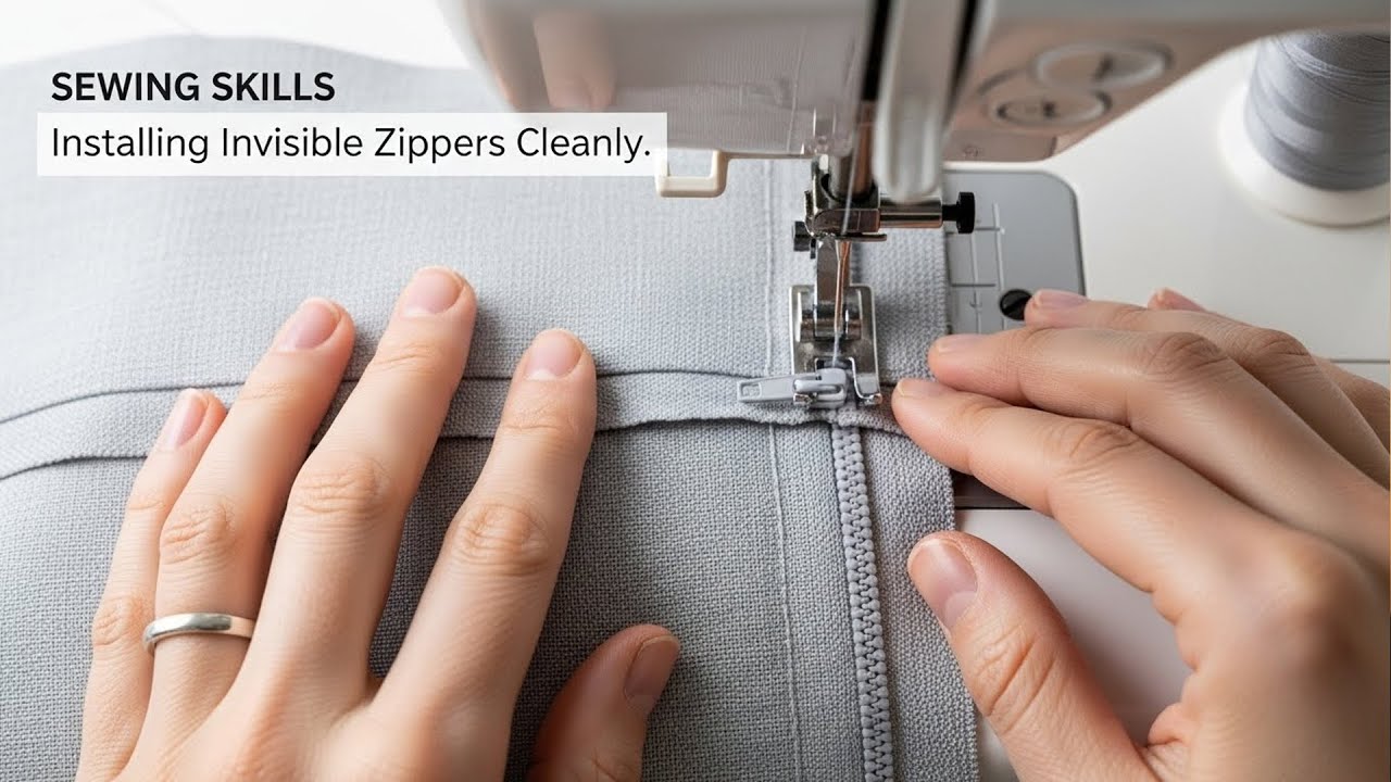 SEWING SKILLS Installing Invisible Zippers Cleanly