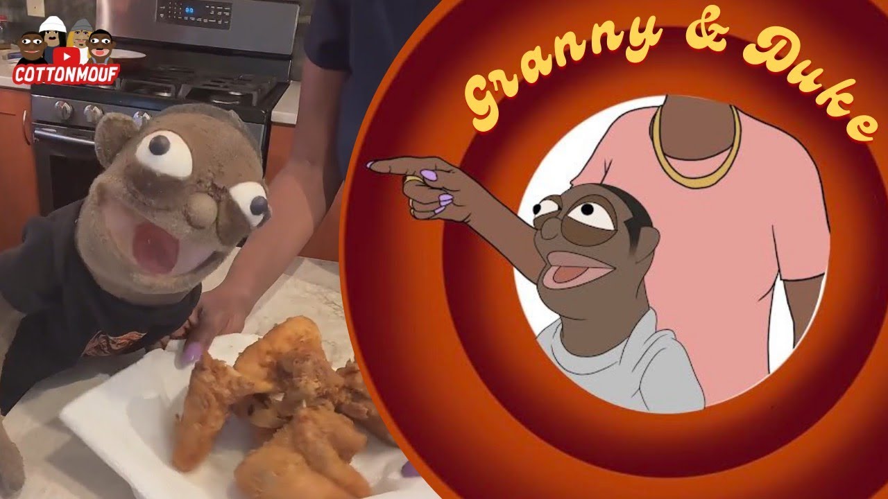Granny Teaches Duke How To Fry Chicken! (Granny & Duke)